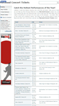 Mobile Screenshot of marylandconcerttickets.com